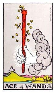 ace of wands - tarot card list