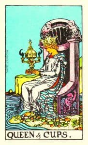 Queen of Cups Tarot card